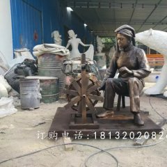 紡織玻璃鋼雕塑，仿銅紡織雕塑，廣場(chǎng)景觀(guān)雕塑