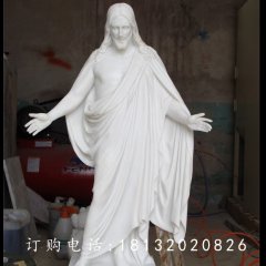 漢白玉耶穌雕塑，教會人物石雕