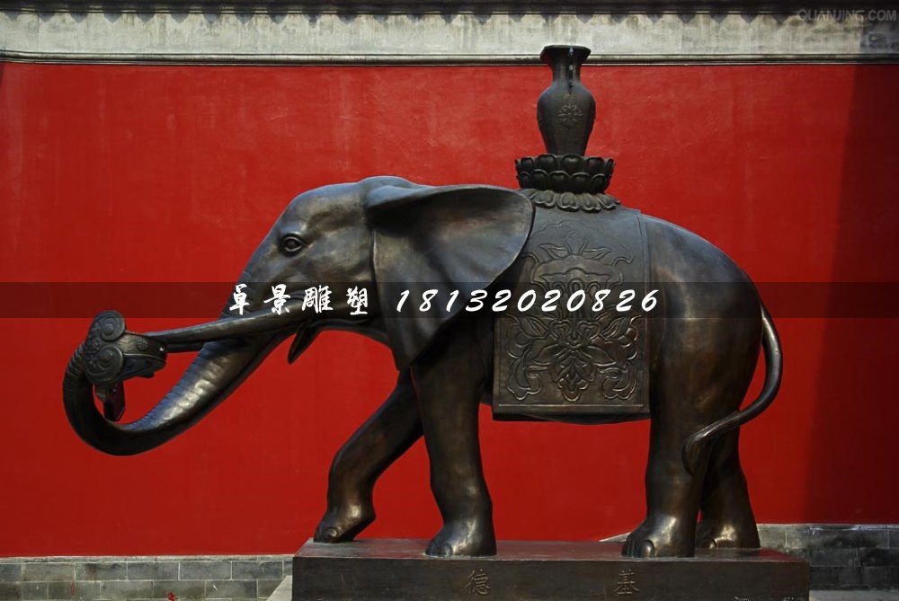 大象銅雕,象馱寶瓶銅雕 大象銅雕,象馱寶瓶銅雕