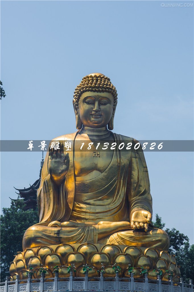 阿彌陀佛雕塑，鎏金銅佛像