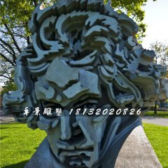 貝多芬頭像石雕，公園創意石雕