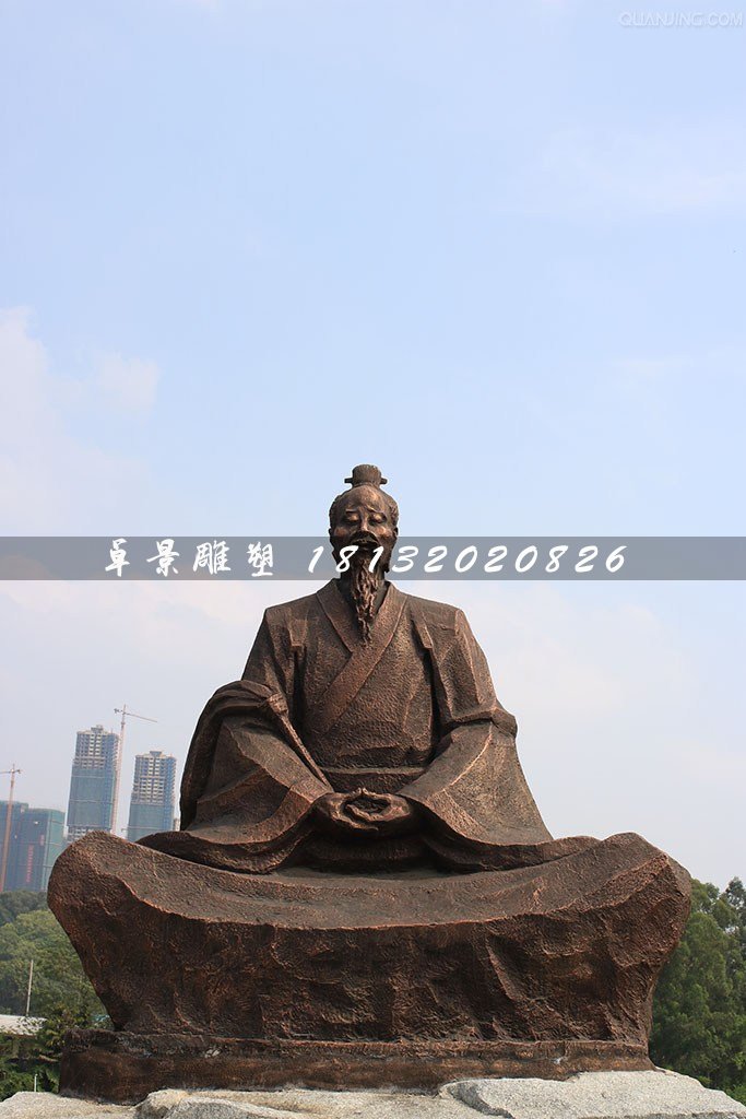 葛洪銅雕，古代醫藥學家銅雕 (1)