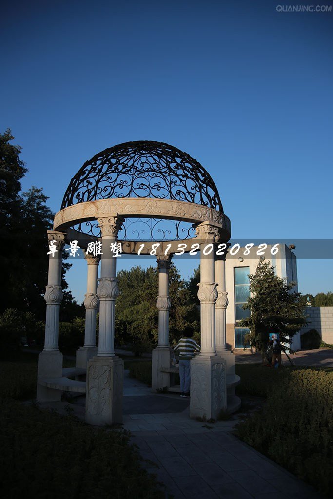 圓頂涼亭石雕，公園歐式?jīng)鐾な? />
                    <div   id=