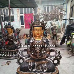 長(zhǎng)壽佛銅雕，寺廟銅佛像