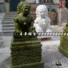 大理石獅子，動物石雕