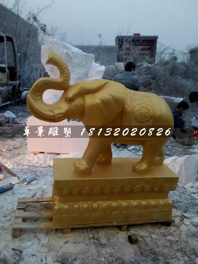 大象銅雕，吉祥大象銅雕 (3)