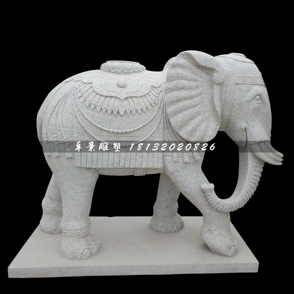 大象石雕，廣場大象石雕 (3)