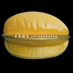 仿真水果雕塑，玻璃鋼楊桃雕塑