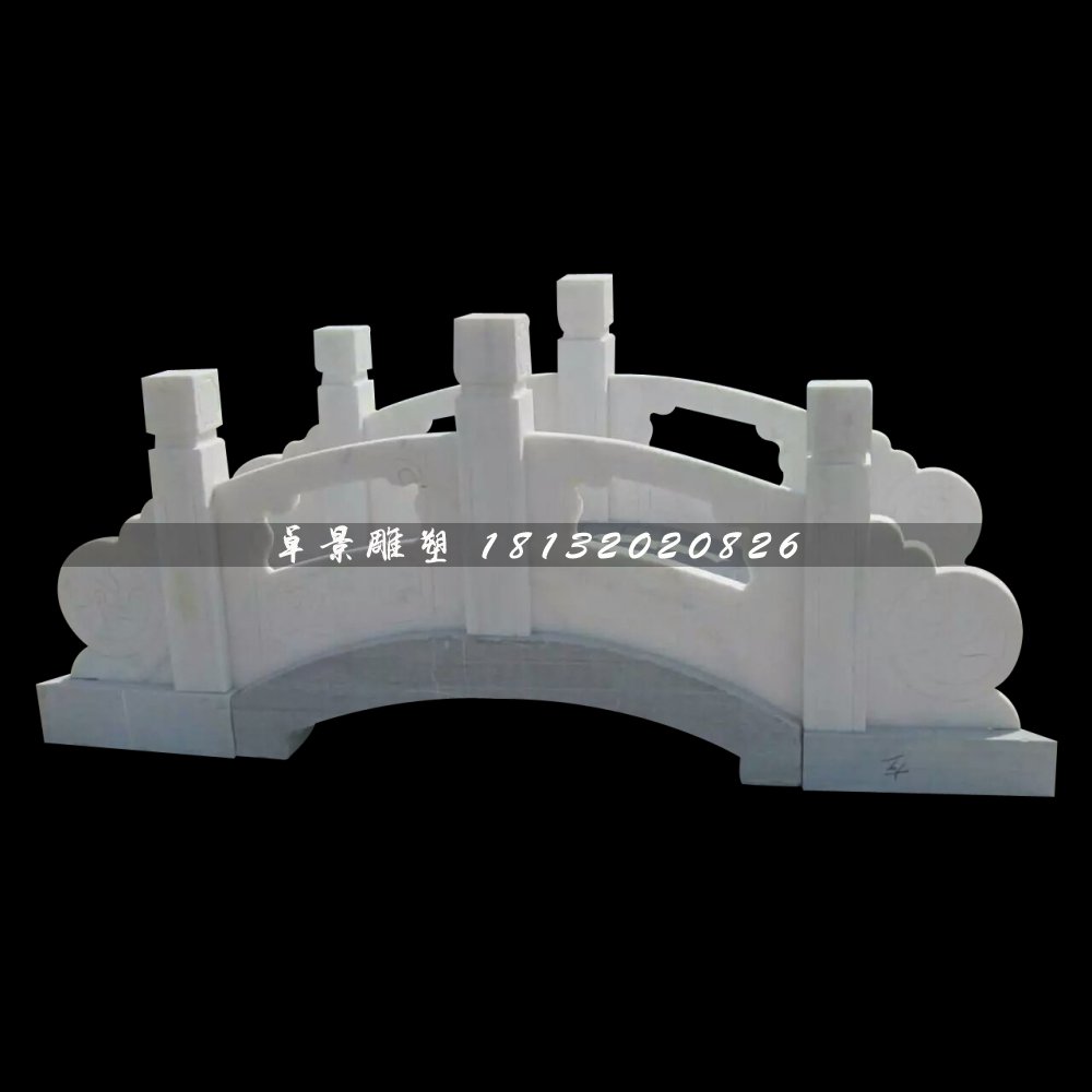 漢白玉石小橋雕塑 ，公園石橋雕塑