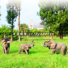 大象雕塑，玻璃鋼仿真大象