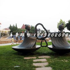 孔融讓梨銅雕，景觀(guān)銅雕