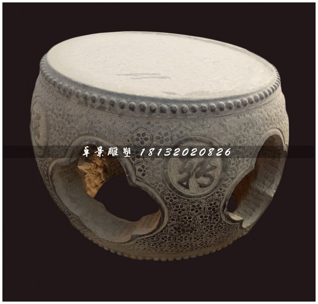 石雕桌椅，仿古青石桌椅 (1)