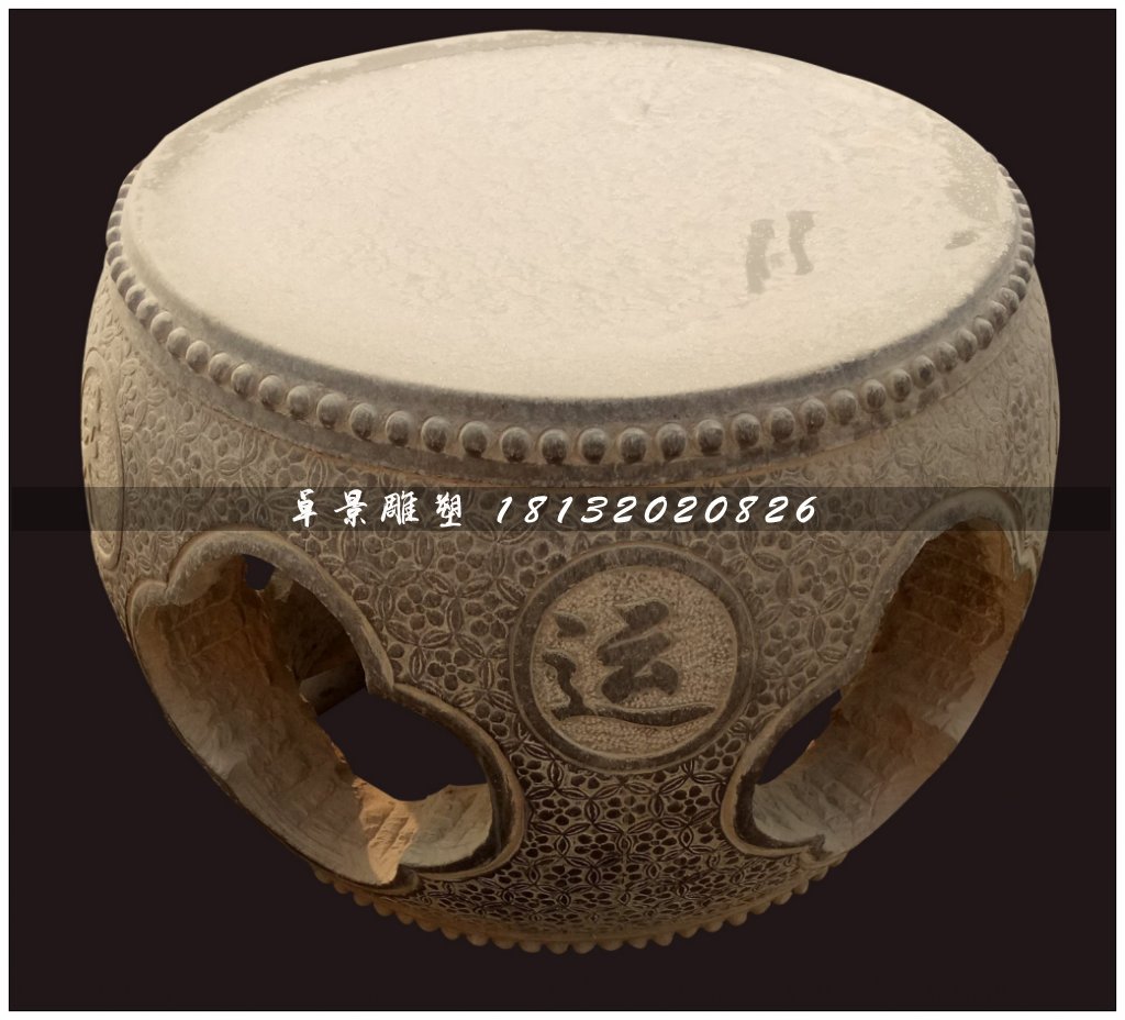 石雕桌椅，仿古青石桌椅 (2)