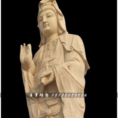 石雕觀音，寺廟立式觀音像