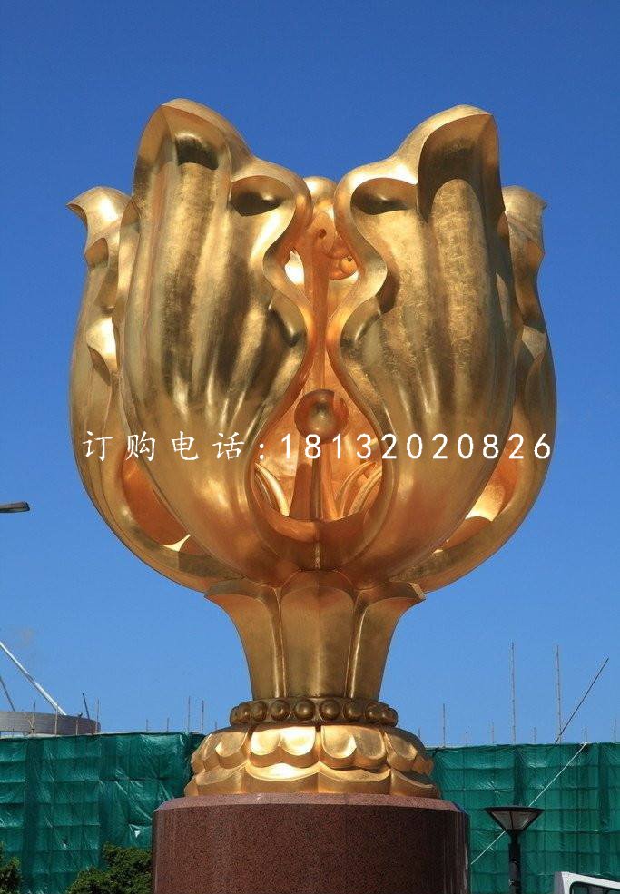 紫荊花雕塑，廣場(chǎng)不銹鋼雕塑