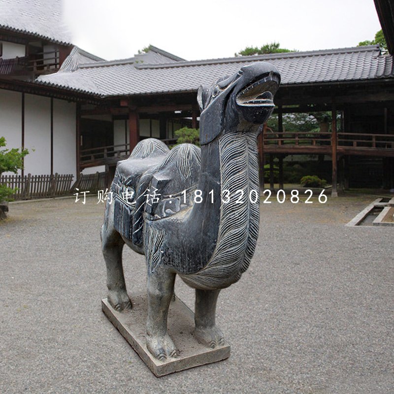 駱駝石雕，青石動(dòng)物雕塑