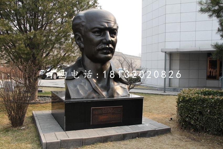 白求恩胸像銅雕，醫院名人銅雕