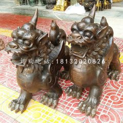 獨角獸銅雕，法院神獸銅雕