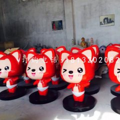 阿貍雕塑玻璃鋼卡通動物雕塑