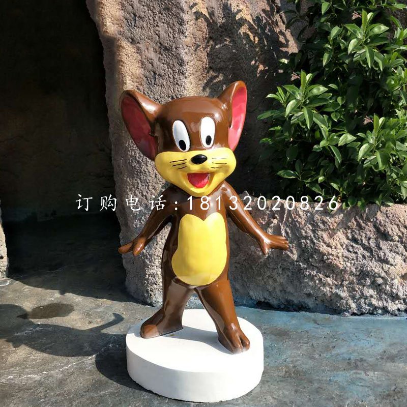 杰瑞雕塑，玻璃鋼卡通老鼠