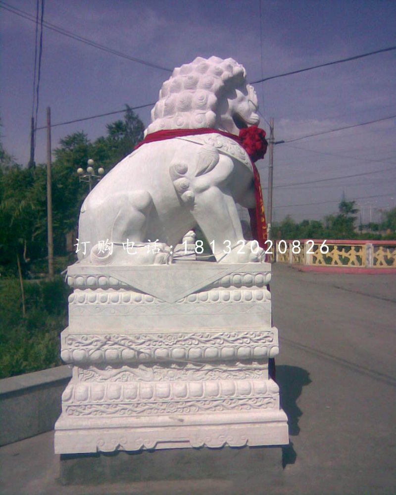 北京獅，漢白玉獅子