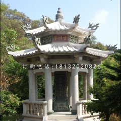 碑亭石雕，大理石涼亭