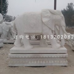 吉祥大象石雕，動物石雕