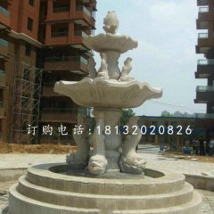 魚造型噴泉，小區石噴泉