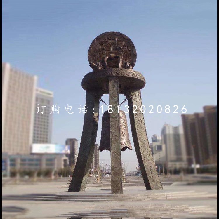銅雕鐘廣場景觀銅雕