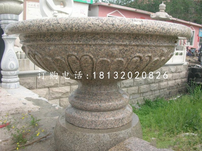 花崗巖花盆雕塑,石雕花缽.jpg 花崗巖花盆雕塑,石雕花缽.jpg