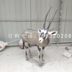 藏羚羊雕塑，玻璃鋼仿真動(dòng)物