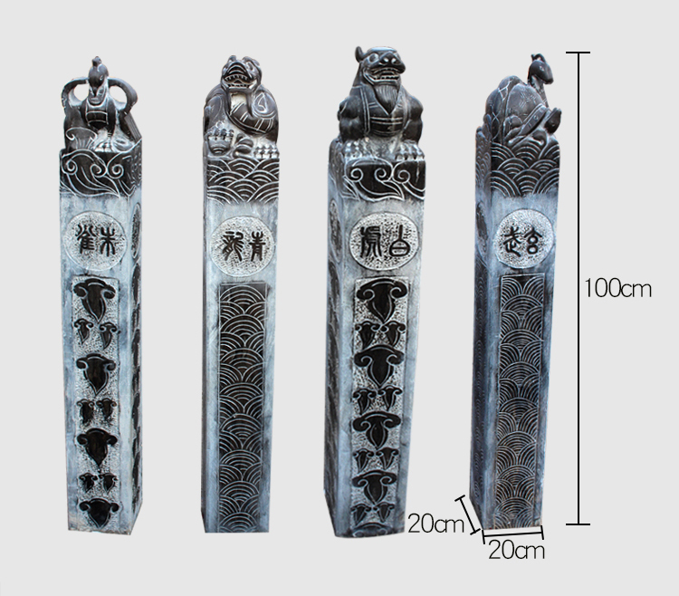 瑞獸拴馬樁，石雕拴馬樁