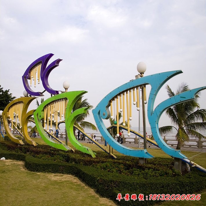 售樓部水景魚群不銹鋼雕塑小區景觀雕塑