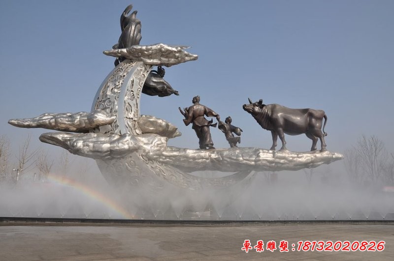 牛郎和織女雕塑，神話人物雕塑 (1)[1][1]