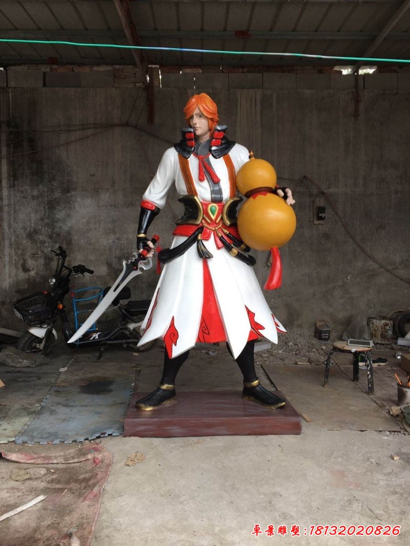 玻璃鋼英雄聯盟角色雕塑