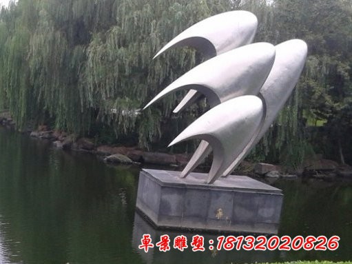 公園不銹鋼動物抽象魚