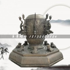 學校景觀地動儀銅雕