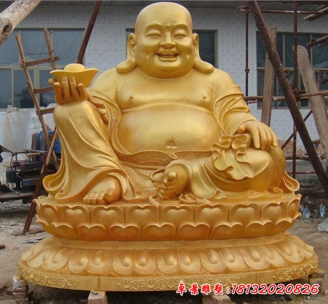 彌勒佛銅雕，招財彌勒佛銅雕