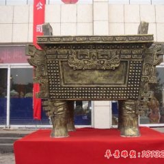 銅雕鼎，企業(yè)銅鼎雕塑