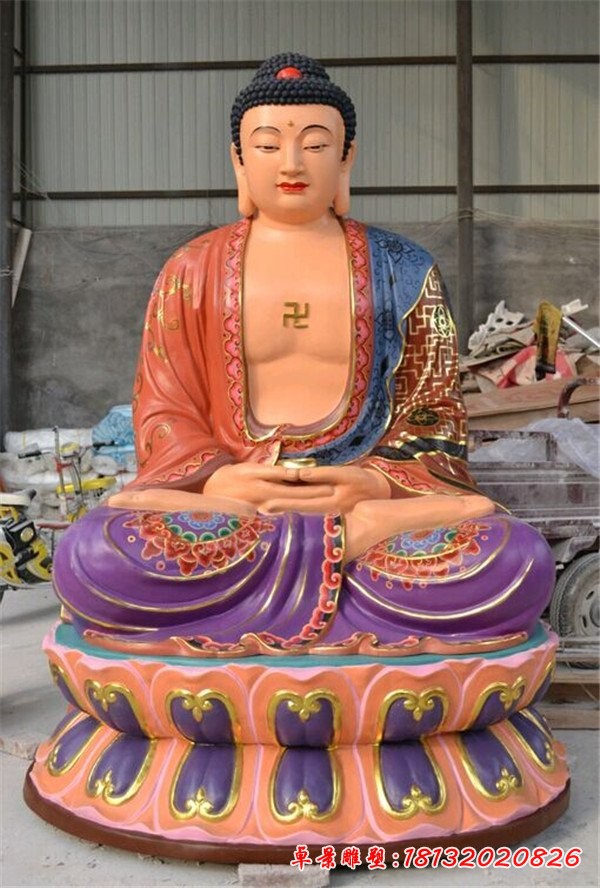 玻璃鋼如來(lái)佛雕塑，玻璃鋼佛像雕塑