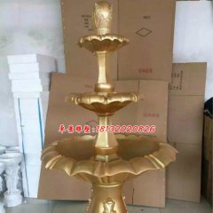 玻璃鋼噴泉雕塑，玻璃鋼噴水盆雕塑