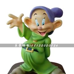 小矮人雕塑，玻璃鋼卡通人物