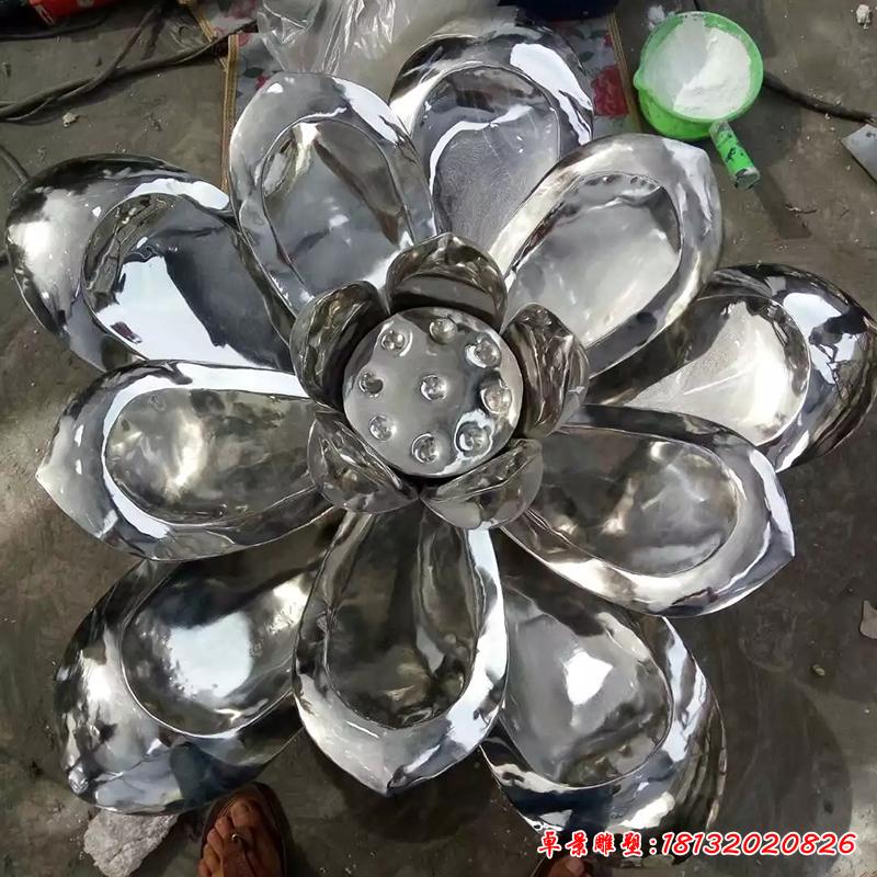 不銹鋼荷花雕塑，