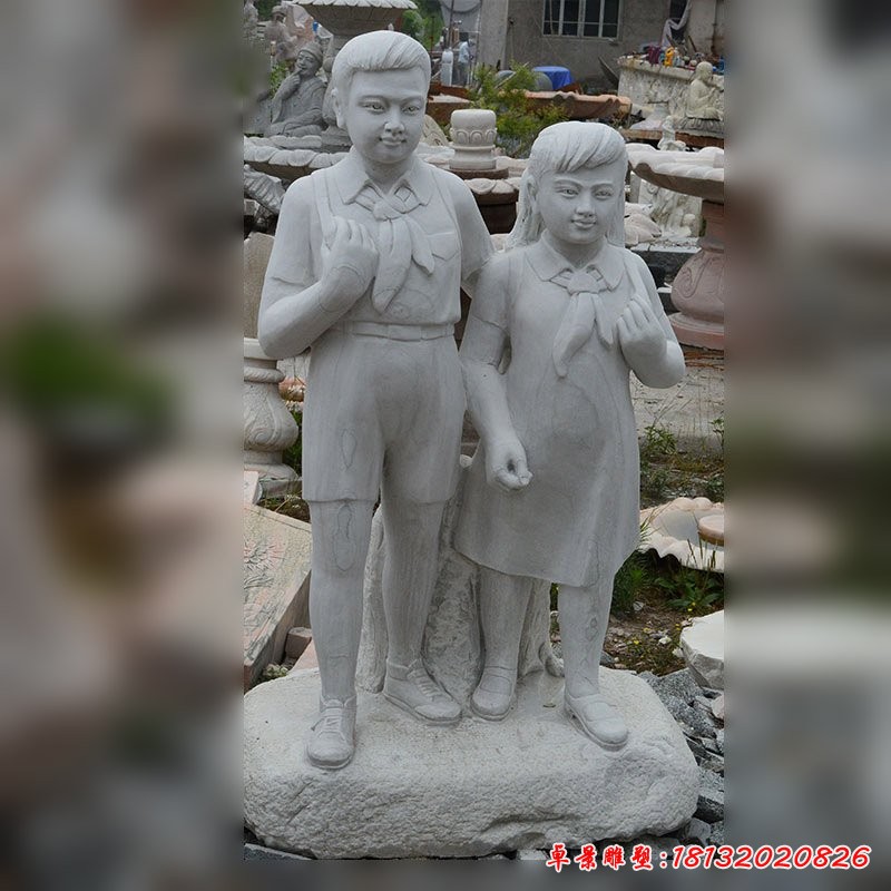 小學生石雕，校園人物石雕