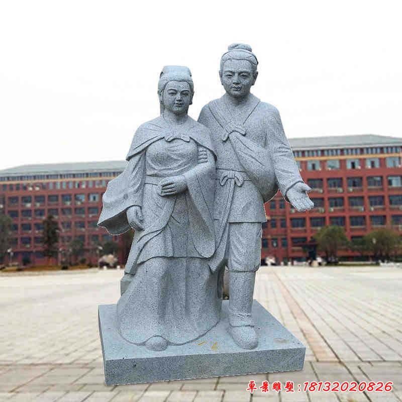 大理石牛郎織女石雕