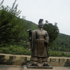 景區名人秦始皇銅雕