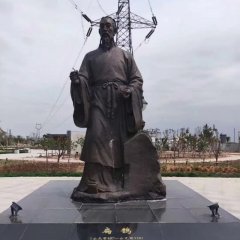 銅雕古代名醫扁鵲