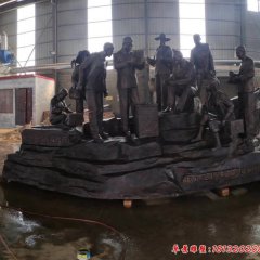 醫院醫療隊人物銅雕