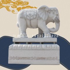大象石雕，企業(yè)門口大象石雕
