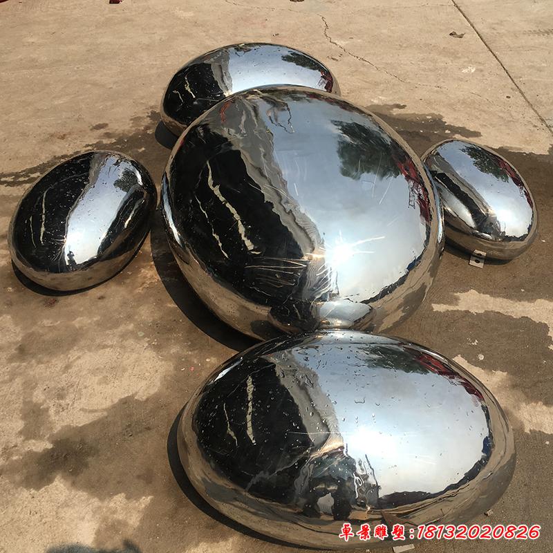 不銹鋼小區鏡面水滴雕塑